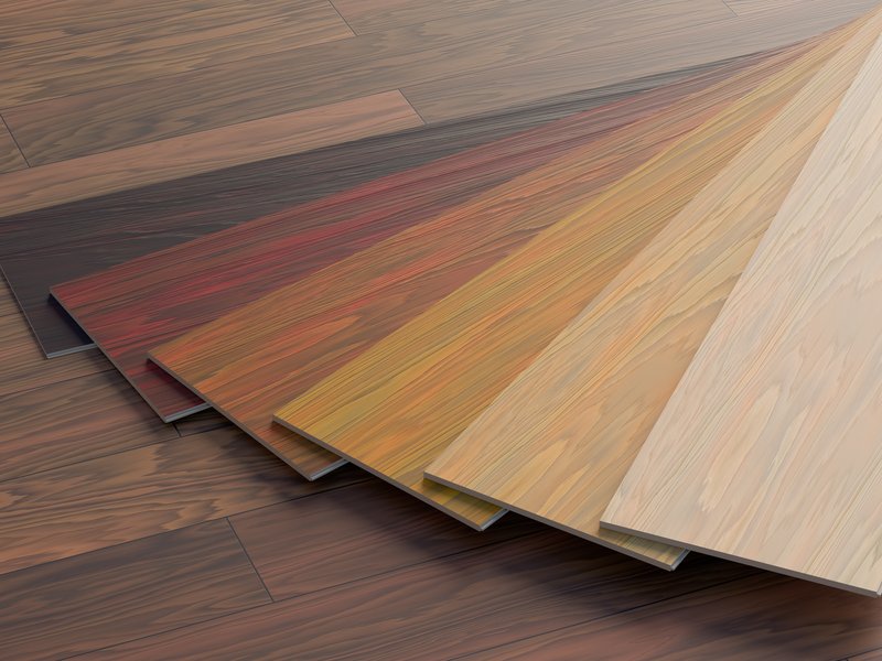 Hardwood planks in varying shades from B & B Floor Co in Springfield, VA